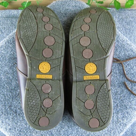 Timberland  Men Boat Shoe Size 11.5 Medium Brown‎ Leather Lace Up - Picture 8 of 10